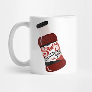 Saucy Southern Girl on white Mug